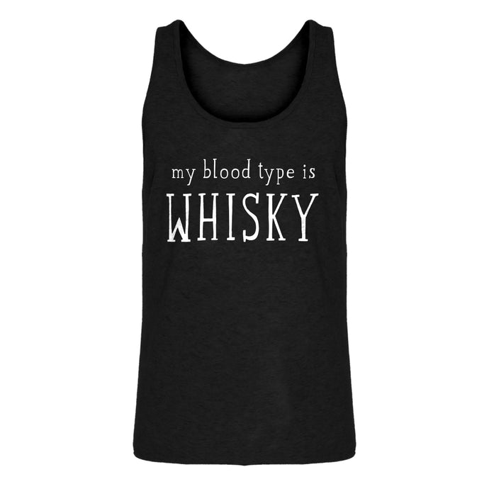 Mens My Blood Type is Whisky Jersey Tank Top
