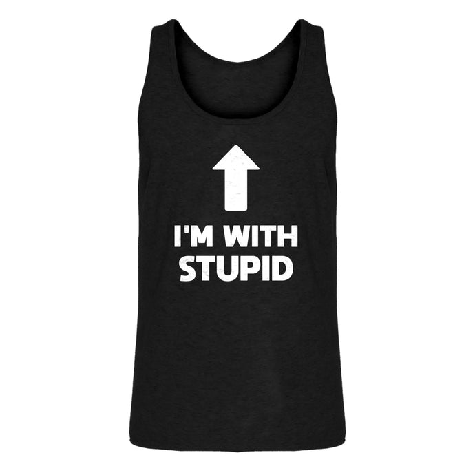 Mens I'm with Stupid Up Jersey Tank Top