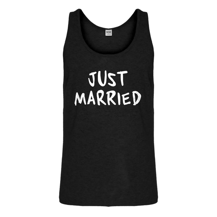Tank Just Married Mens Jersey Tank Top