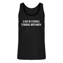 Mens 5 Out of 4 People Struggle With Math Jersey Tank Top