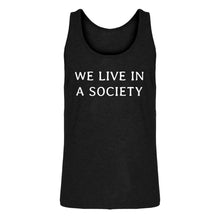 Mens We Live in a Society Jersey Tank Top