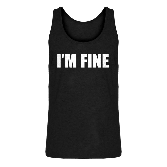 Mens I'm Fine Jersey Tank Top
