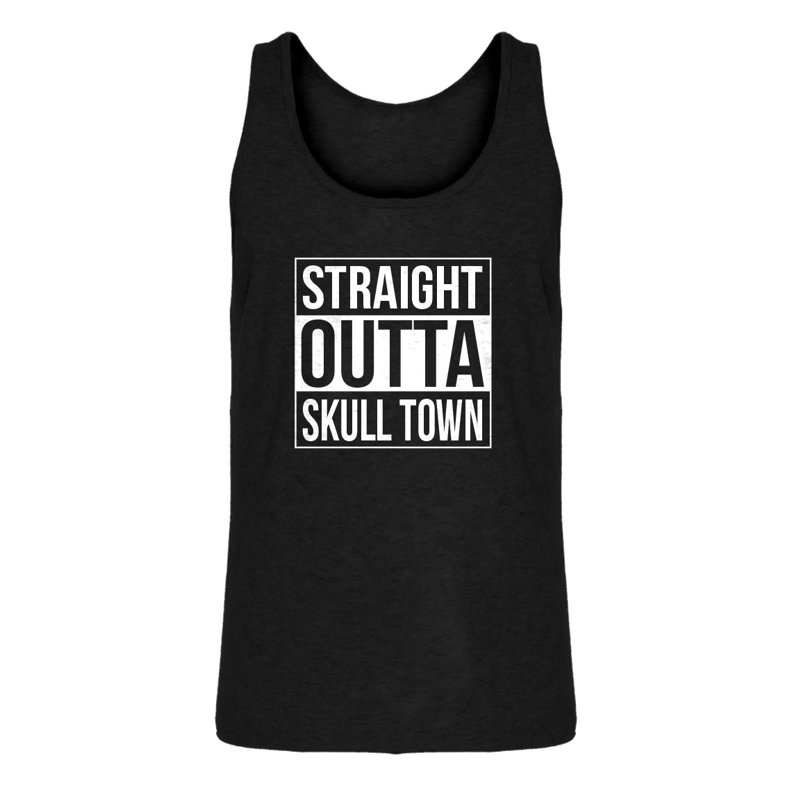 Mens Straight Outta Skull Town Jersey Tank Top