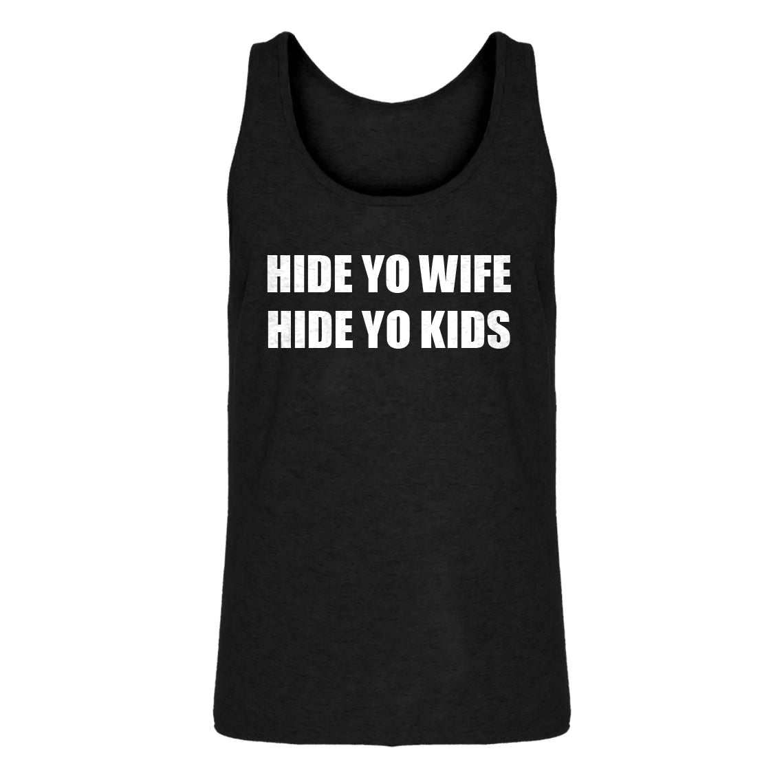 Mens Hide Your Wife Hide Yo Kids Jersey Tank Top