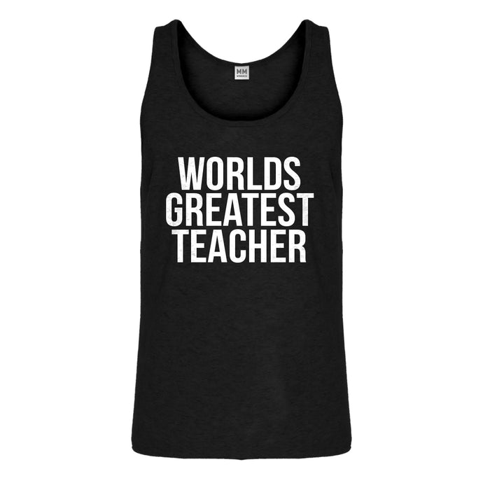 Tank Worlds Greatest Teacher Mens Jersey Tank Top