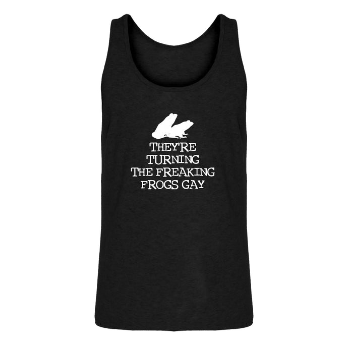Mens They're Turning the Freaking Frogs Gay! Jersey Tank Top