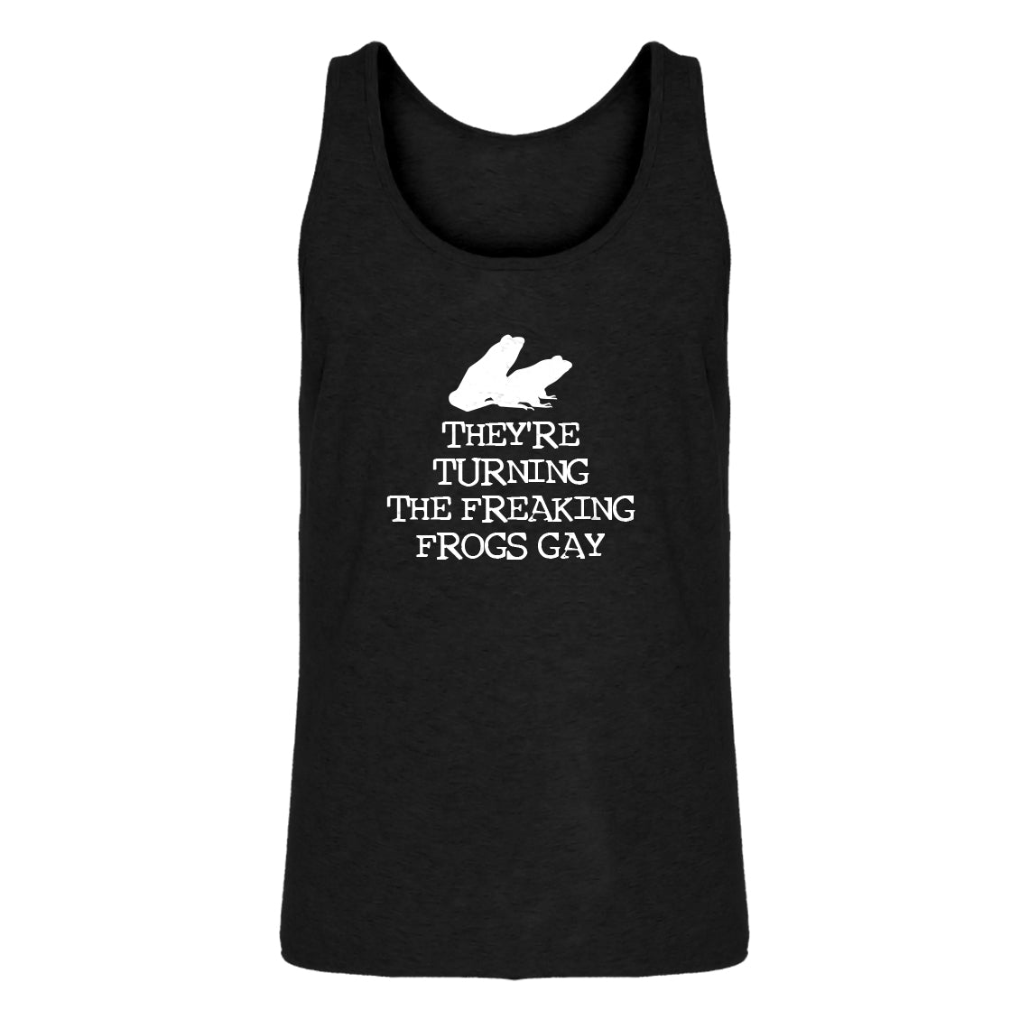 Mens They're Turning the Freaking Frogs Gay! Jersey Tank Top