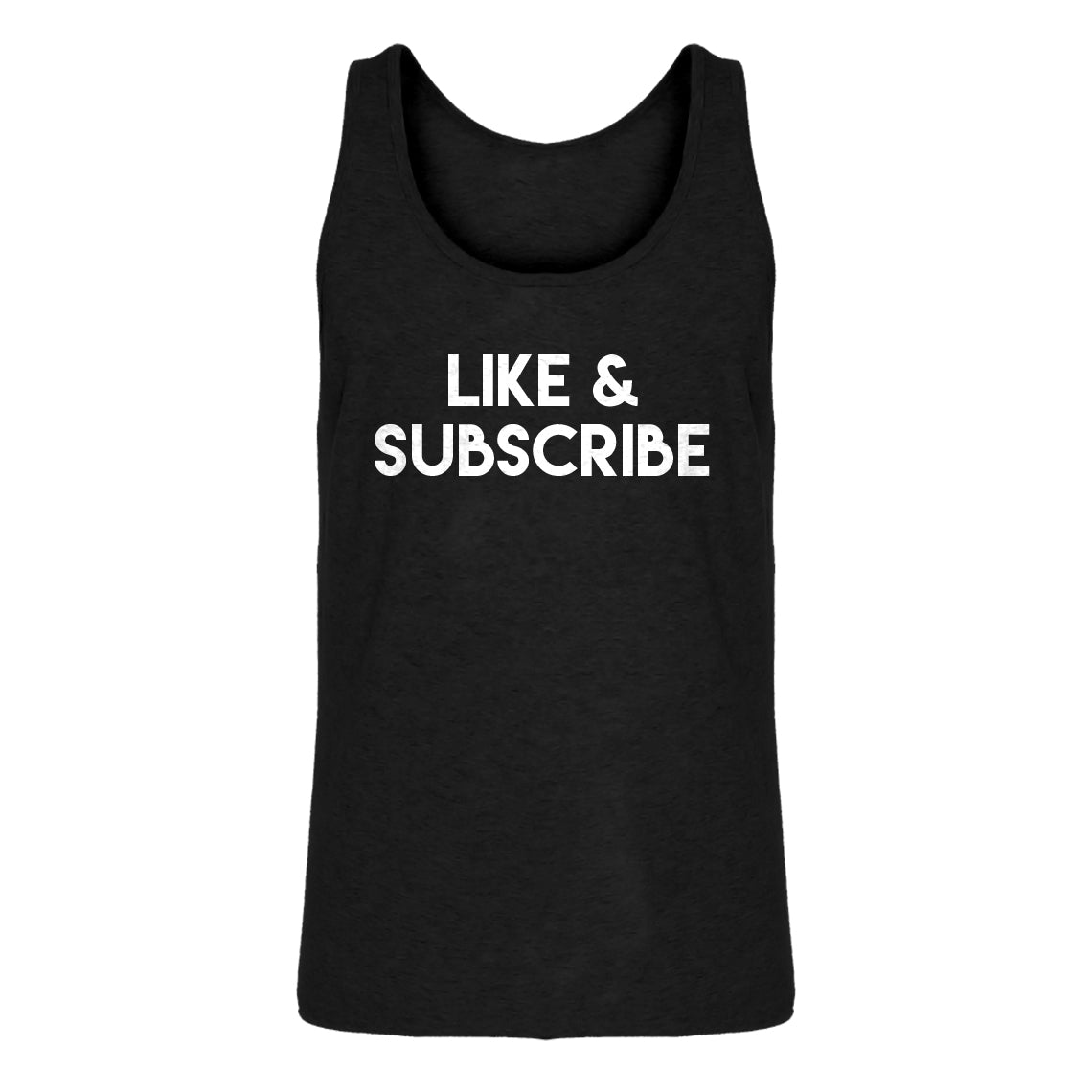 Mens Like and Subscribe Jersey Tank Top