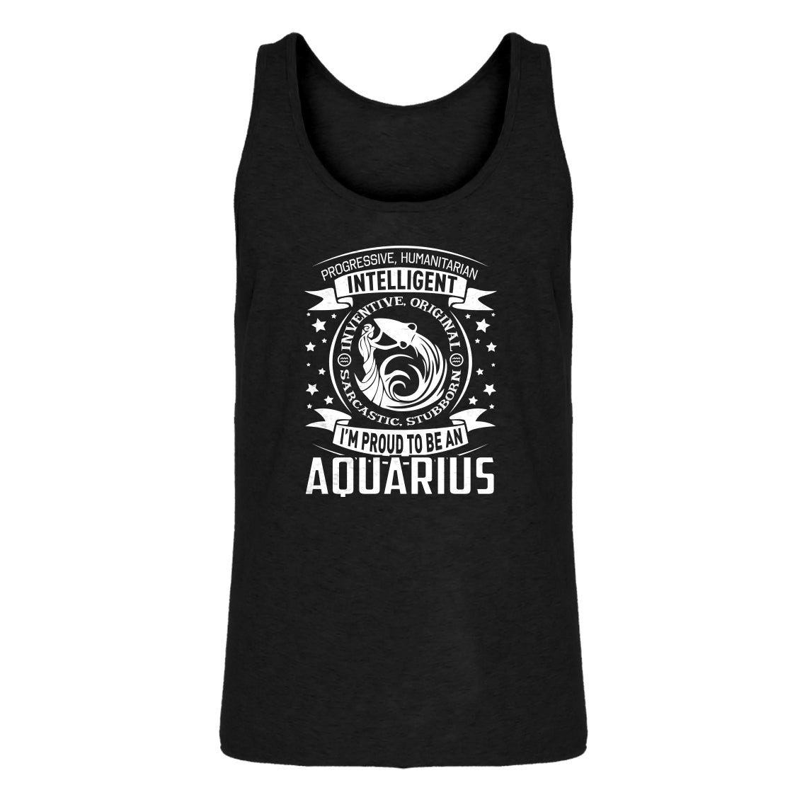 Tank Aquarius Astrology Zodiac Sign Mens Jersey Tank Top
