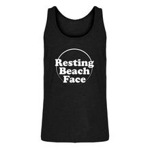 Mens Resting Beach Face Jersey Tank Top