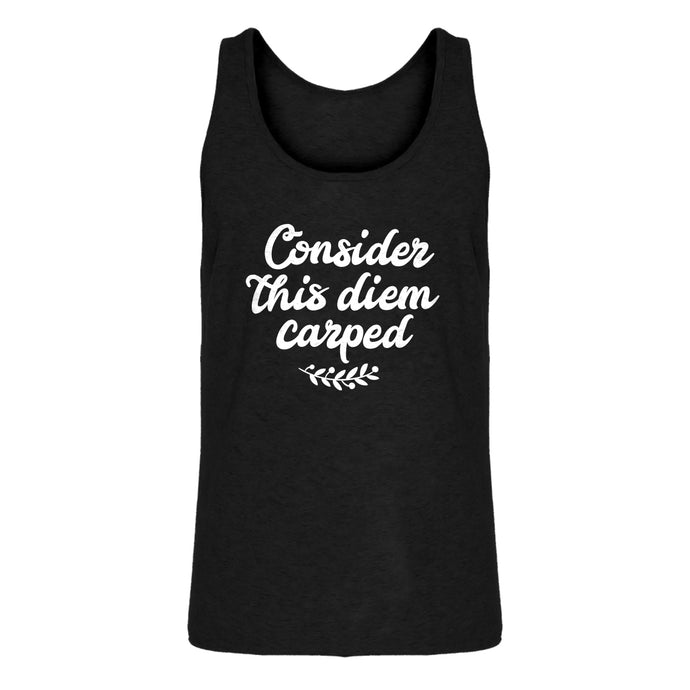 Tank Consider this Diem Carped Mens Jersey Tank Top