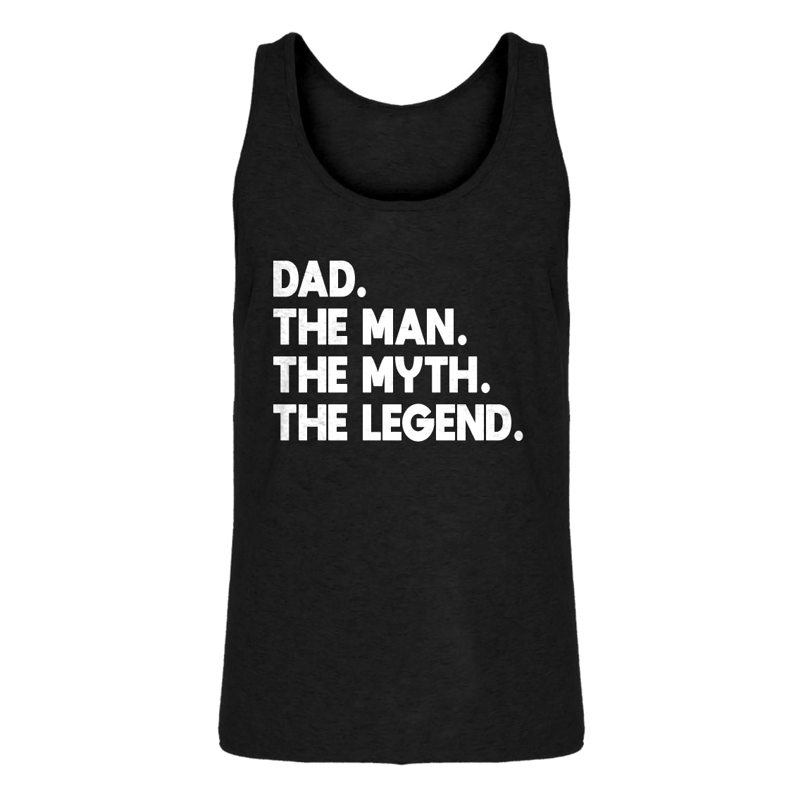 Mens Dad. The Man the Myth the Legend Jersey Tank Top