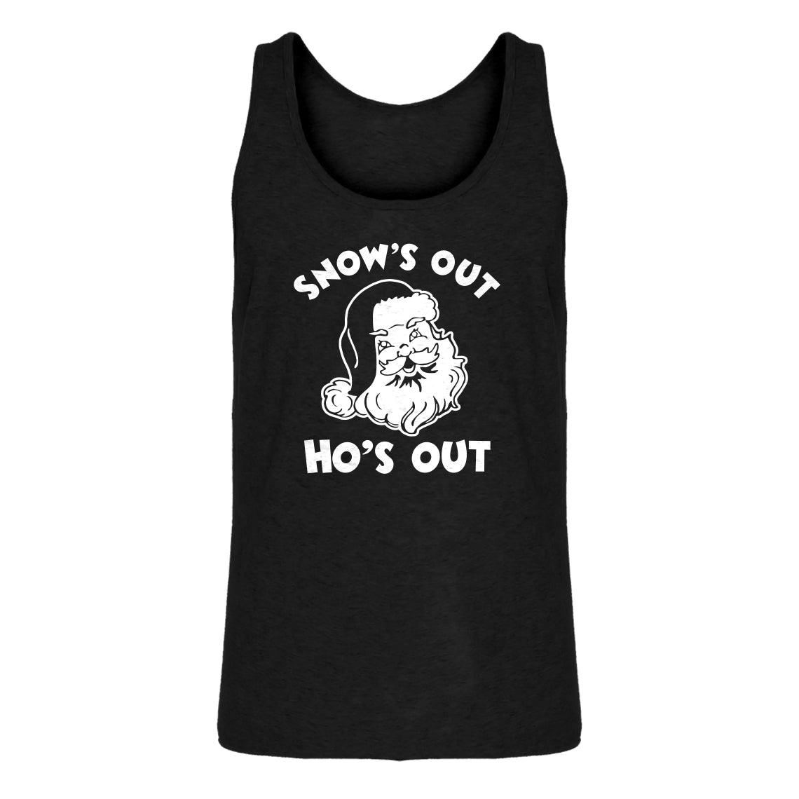 Mens Snows Out Ho's Out Jersey Tank Top