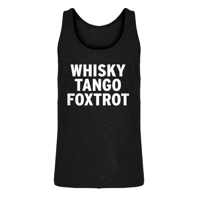 Mens WHISKY TANGO FOXTROT Jersey Tank Top