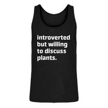 Mens Introverted But Willing to Discuss Plants Jersey Tank Top