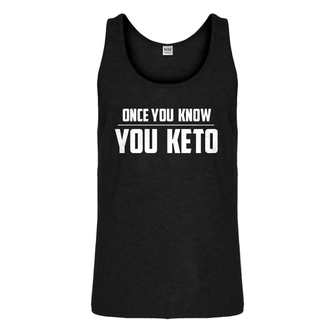 Tank Once You Know, You Keto Mens Jersey Tank Top