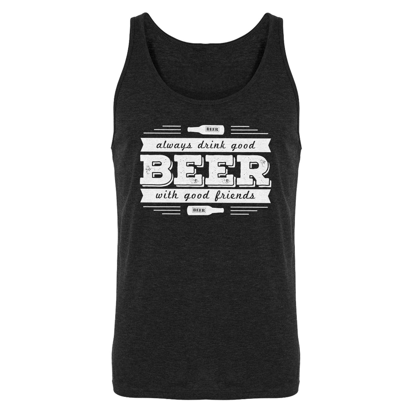 Tank Drink Good Beer with Good Friends Mens Jersey Tank Top