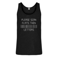 Tank Please Scan Flats Then Letters Mens Jersey Tank Top