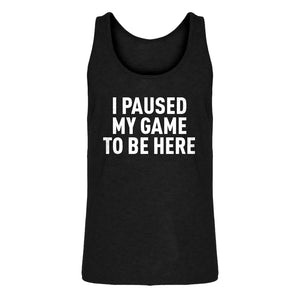 Mens I Paused My Game to Be Here Jersey Tank Top