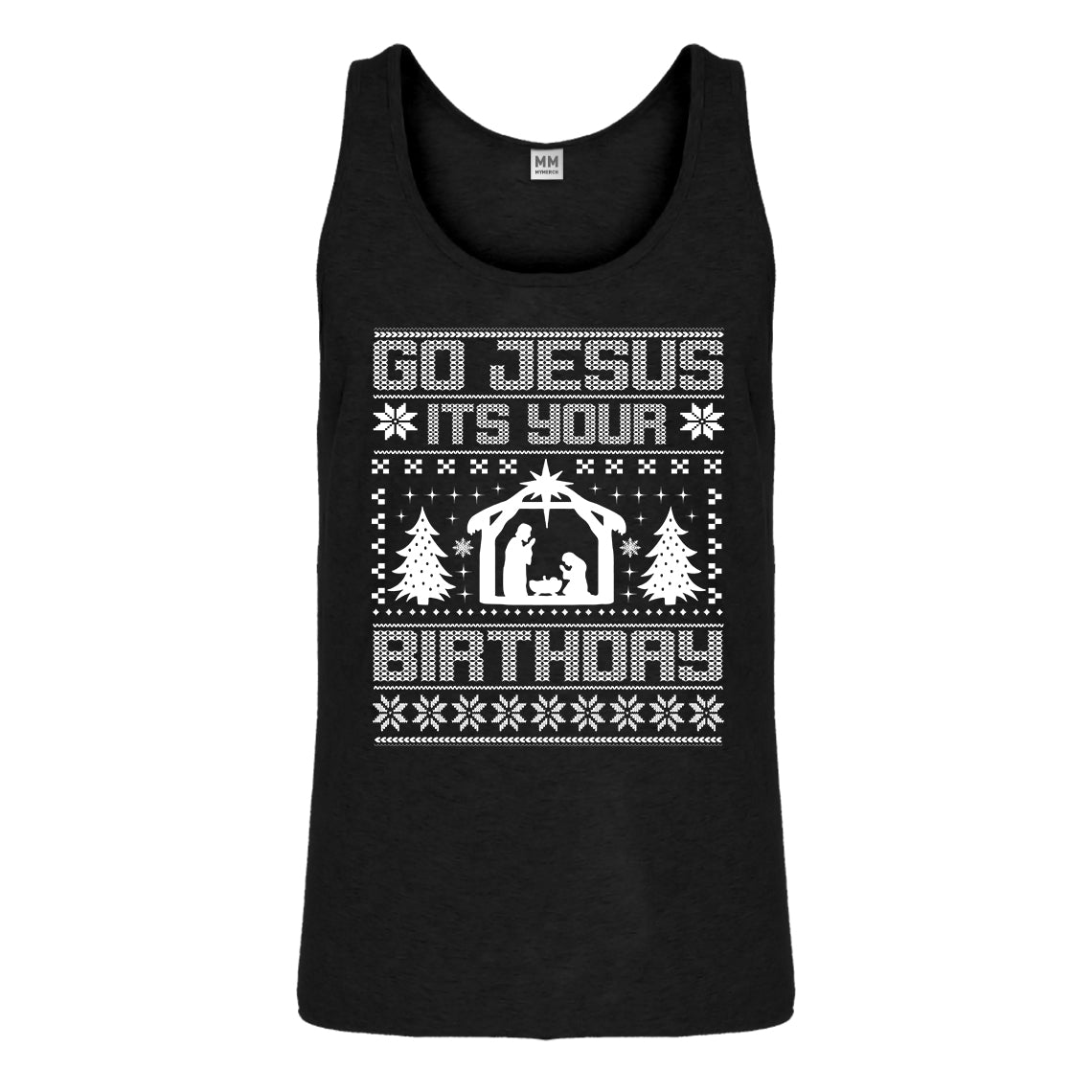 Tank Go Jesus Its Your Birthday Mens Jersey Tank Top