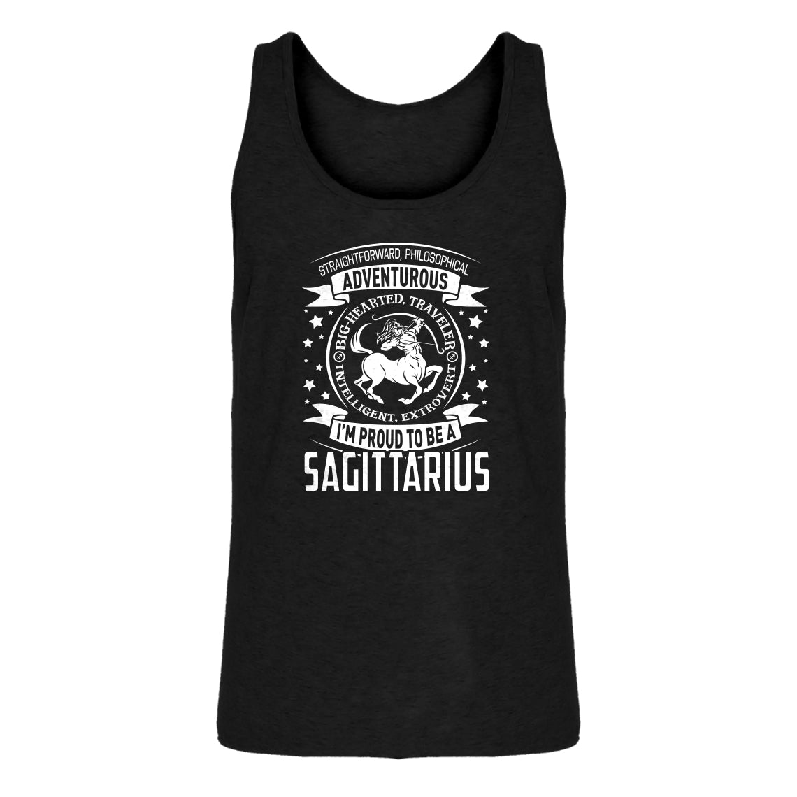 Mens Sagittarius Astrology Zodiac Sign Jersey Tank Top