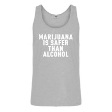 Tank Marijuana is Safer Mens Jersey Tank Top