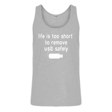 Tank Remove USB Safely Mens Jersey Tank Top