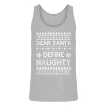 Tank Dear Santa Define Naughty Mens Jersey Tank Top