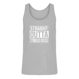 Mens Straight Outta Stimulus Checks Jersey Tank Top