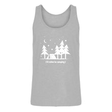 Mens I'd Rather be Camping Jersey Tank Top