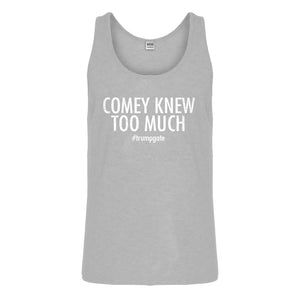 Tank Comey Knew Too Much Mens Jersey Tank Top