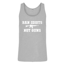 Tank Ban Idiots Not Guns Mens Jersey Tank Top