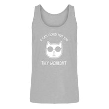 Mens If Cats Could Text Jersey Tank Top