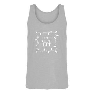 Mens Lets Get Lit Jersey Tank Top