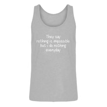 Mens Nothing is Impossible Jersey Tank Top