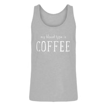 Mens My Blood Type is Coffee Jersey Tank Top