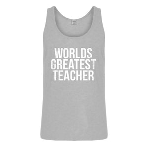 Tank Worlds Greatest Teacher Mens Jersey Tank Top