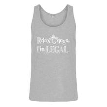 Tank Relax Gringo I'm Legal Sombrero Mens Jersey Tank Top