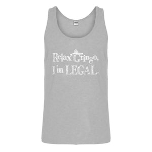 Tank Relax Gringo I'm Legal Sombrero Mens Jersey Tank Top