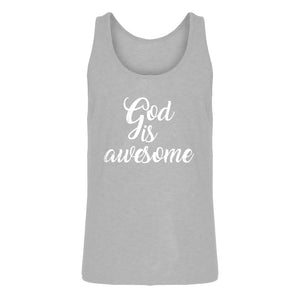 Mens God is AWESOME Jersey Tank Top