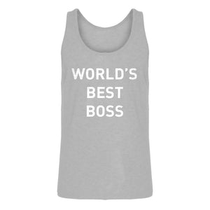 Mens World's Best Boss Jersey Tank Top