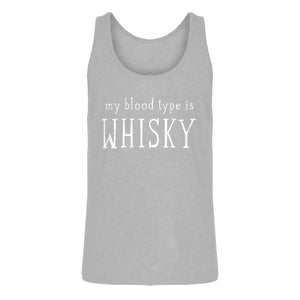 Mens My Blood Type is Whisky Jersey Tank Top
