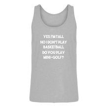 Mens Yes I'm Tall Jersey Tank Top