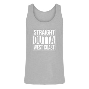 Mens Straight Outta West Coast Jersey Tank Top