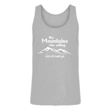 Mens The Mountains are Calling Jersey Tank Top