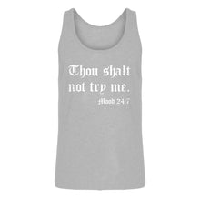 Mens Thou shalt not try me. Jersey Tank Top