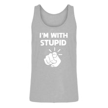 Mens I'm With Stupid You Jersey Tank Top