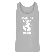 Mens Save the Earth or Die Jersey Tank Top