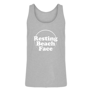 Mens Resting Beach Face Jersey Tank Top