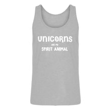 Mens Unicorns are my Spirit Animal Jersey Tank Top